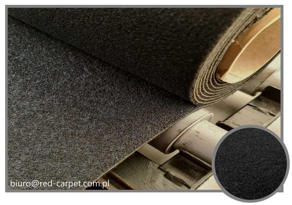 Wykładzina Samochodowa Czarna  Dywaniki   Carrera  2m