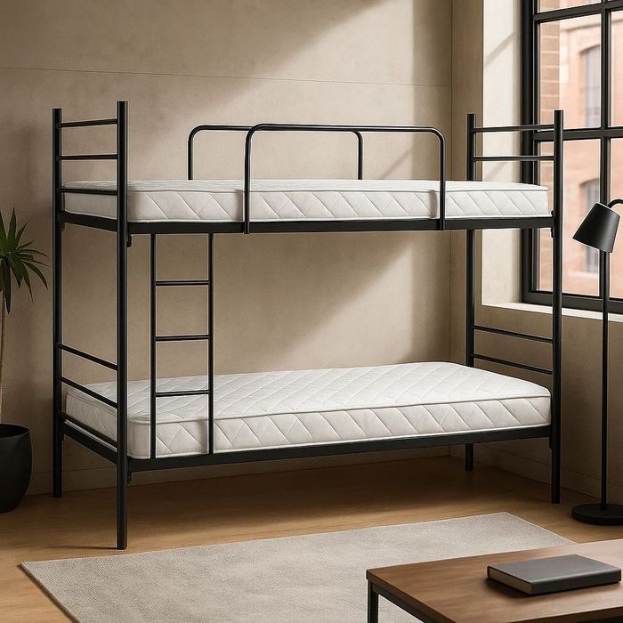 Łóżko metalowe piętrowe z materacami najtaniej polski producent