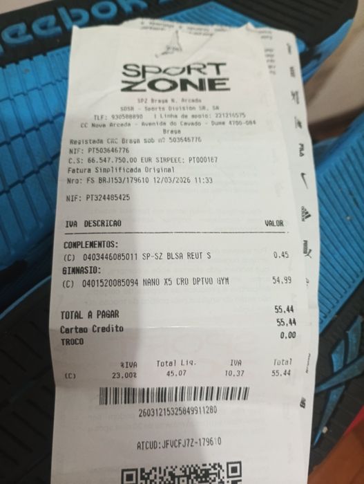 2 tênis da Sportzone