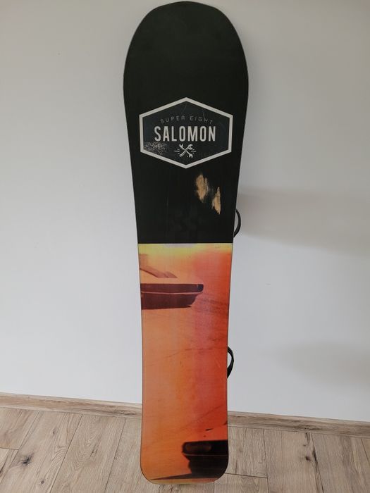 Deska snowboard Salomon super eight z wiązaniami