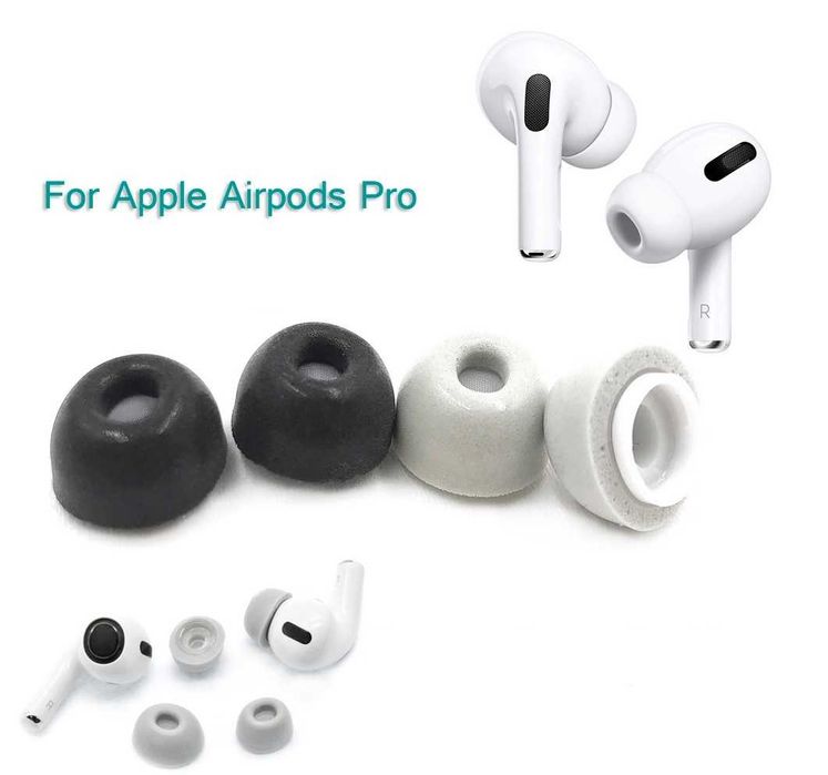 Пенные силиконовые амбушюры TWS Apple AirPods Pro Pro 2 MQD83 4 2 3