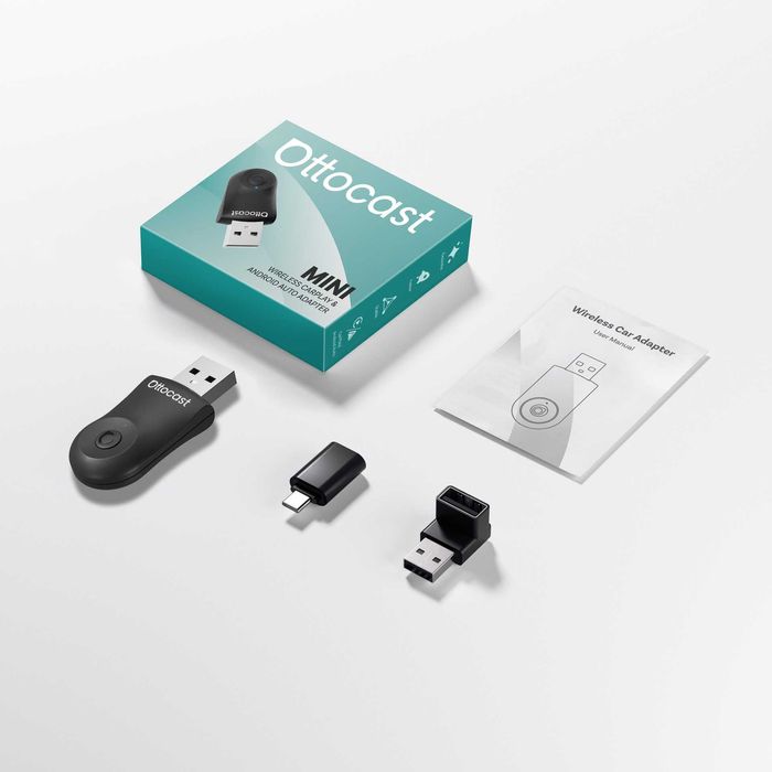 Ottocast Mini CA505-T —Бездротовий Apple CarPlay Android Auto Оригінал