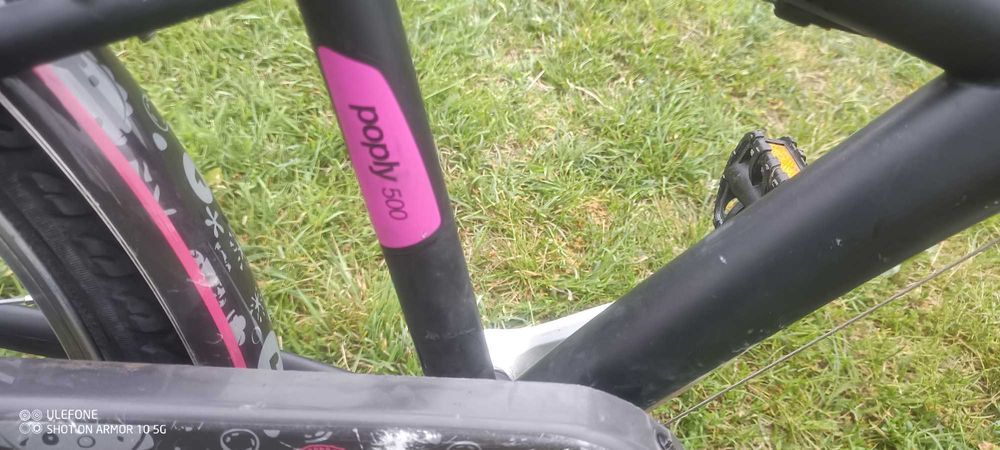 Rower Dziewczęcy B'TWIN Poply 500 | Koła 24" | 6 Biegów Shimano | Gotowy do jazdy!