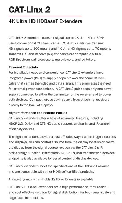 cat 5|6 - Extender - Transmitter/Receiver video RGB SPECTRUM64284487332354125