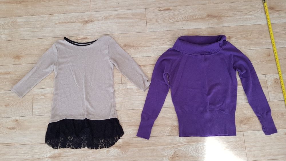 2 sweter s 36 bluzki