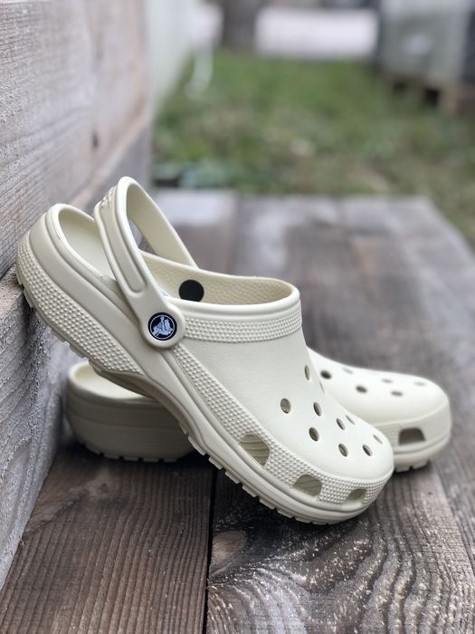 Крокси Classic Bone Класичні Крокси Бежеві