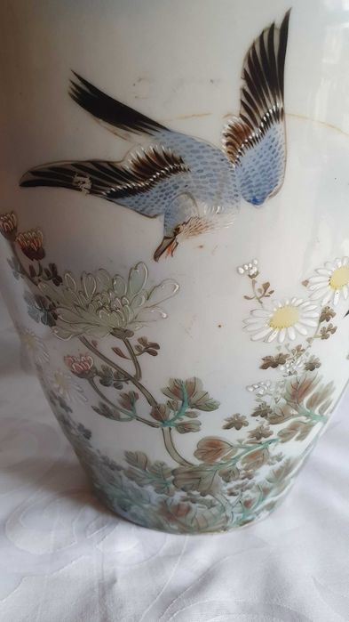 Jarrão  em porcelana antiga Japão, original pintado à mão