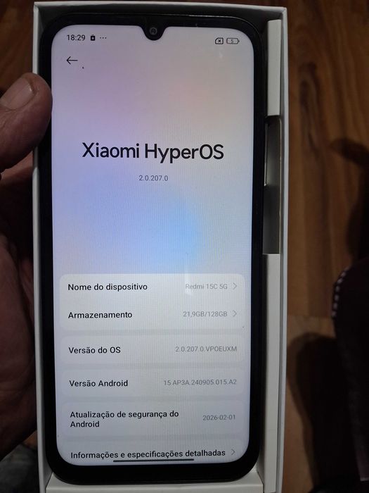 XIAOMI 15c como  novo