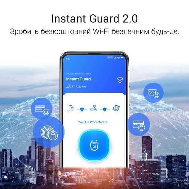 Продам, обміняю (на TP link) роутер Маршрутизатор Asus RT-AX52 Pro WiFi6 / AX3000 / 1Гбіт/с / Підтримка MESH