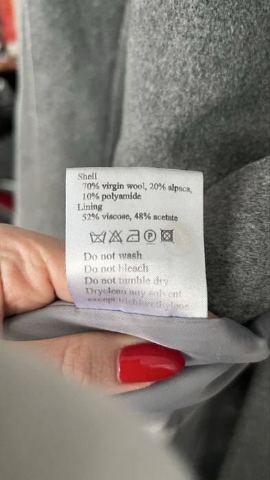 Пальто шерстяне сіре Stella Polare