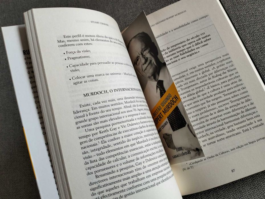 Livro "A gestão segundo Rupert Murdoch" de Stuart Crainer