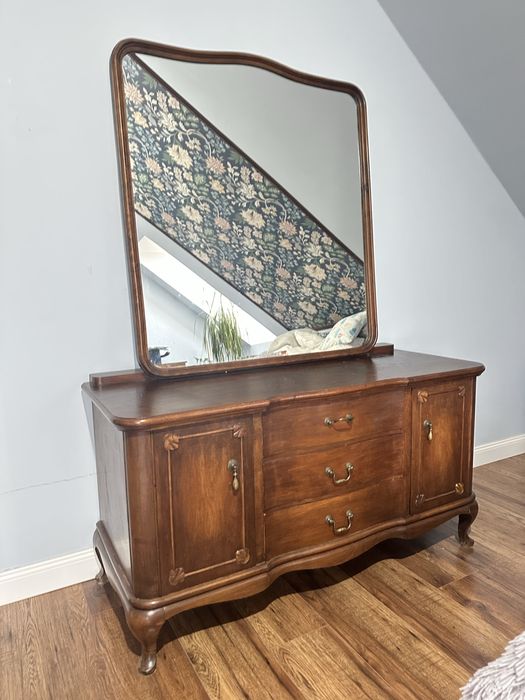Toaletka antyk komoda lustro