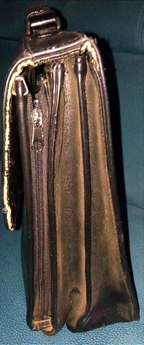 Skórzana teczka lata 60 te.