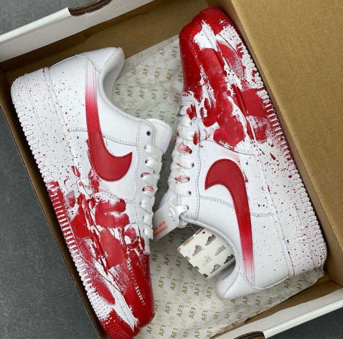 Nike air force blood custom.
