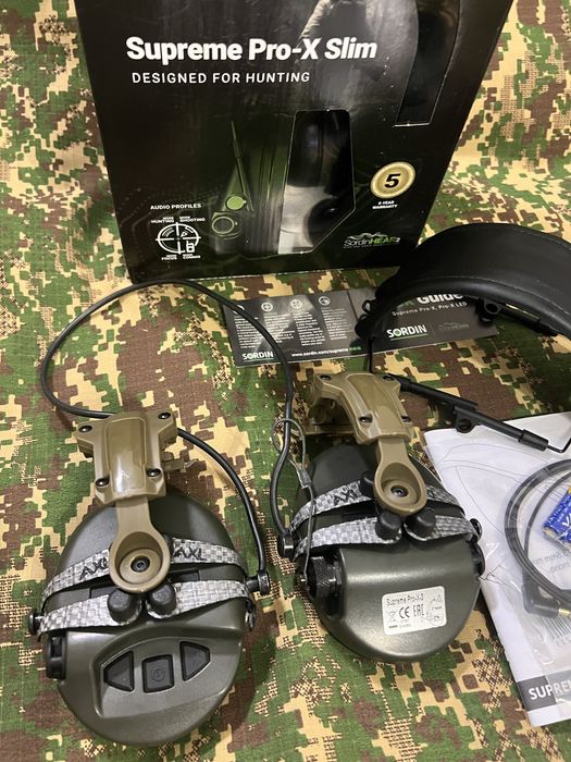 Активні навушники + кріплення карбон ТОП‼️ Sordin Supreme Pro-X Швеція