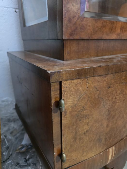 Rezerwacja. Witryna Art Deco / biblioteczka przeszklona – do renowacji