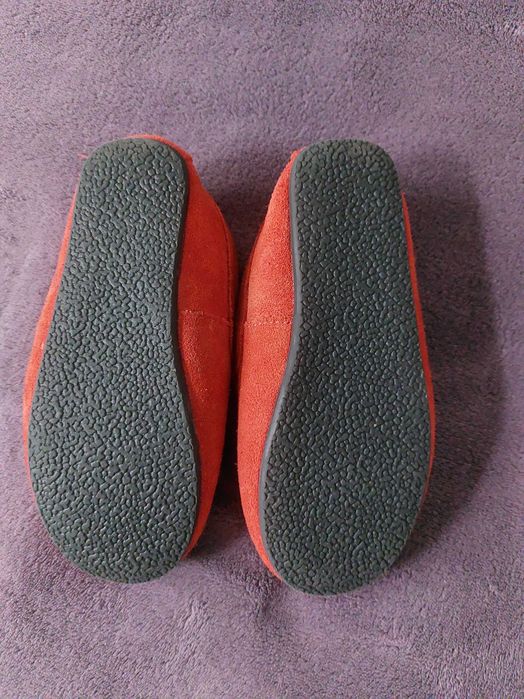 Zamszowe kapcie lisek