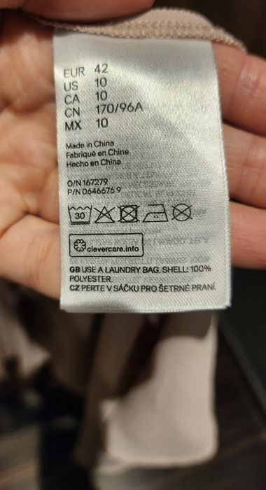 Kopertowa sukienka maxi elegancka M L 38 40 h&m