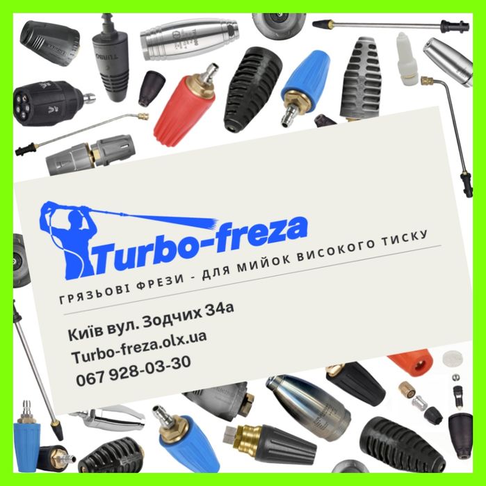 Грязевая фреза для мойки роторная турбо насадка форсунка сопло Karcher