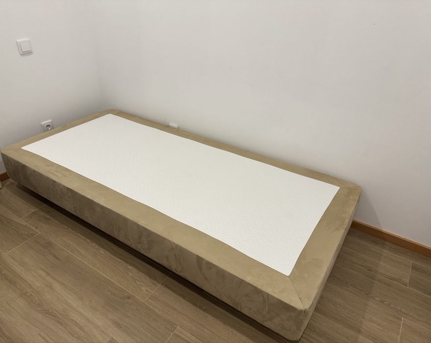 Cama Base Sommier + Colchão individual/solteiro Molaflex