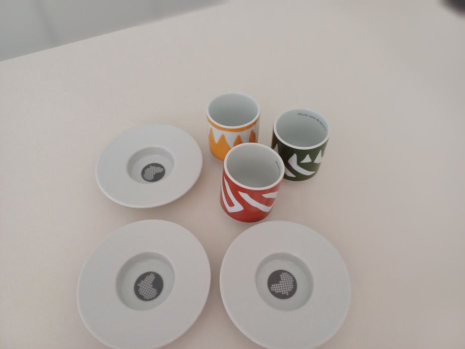 3 Chávenas Café Vista Alegre