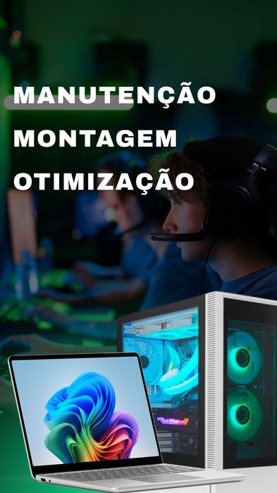 Montagem, manutenção e otimização de pcs.