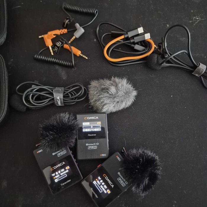 Comica BoomX-D2 Pro Microphone Wireless (2TX+RX) 2.4G - Preto