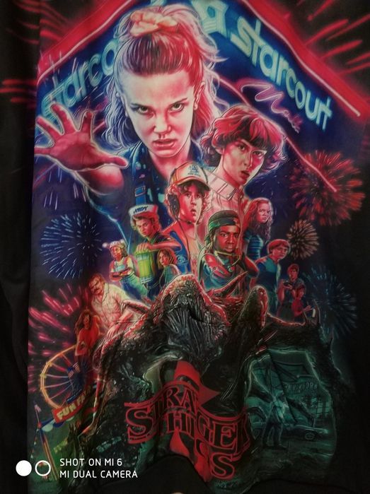 Bluza z kapturem kangur Stranger Things 3D