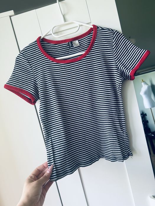 T-shirt w paski H&M