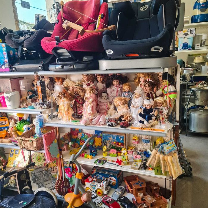 Boneca Porcelana Russa com Vestido Azul e Branco – 18cm