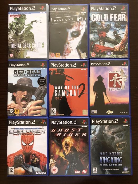 Sony PlayStation 2: Silent Hill Каратель Evil Dead Alone in the Dark Syberia BloodRayne Manhunt Cold Fear Xenosaga Castlevania KillZone, God of War
