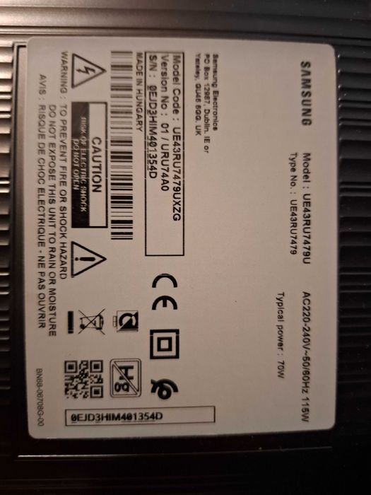 Telewizor LED 43 cale Samsung smart tv 4K