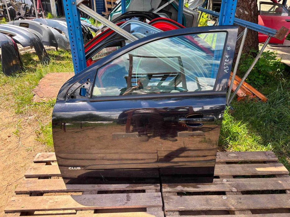opel astra h drzwi lewe lewy przód przednie czarne kpl kompletne kombi hb hatchback