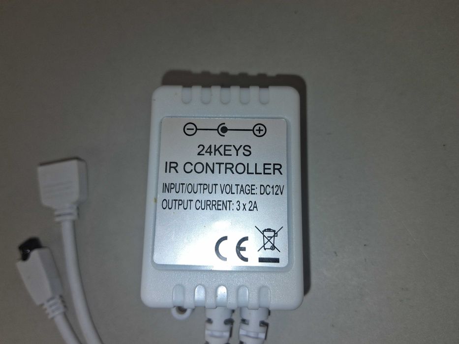 N083 Sterownik Kontroler Taśmy LED RGB IR 24 KEYS 12V DC