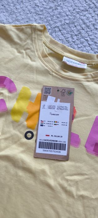Nowa bluzka t-shirt coccodrillo r. 140