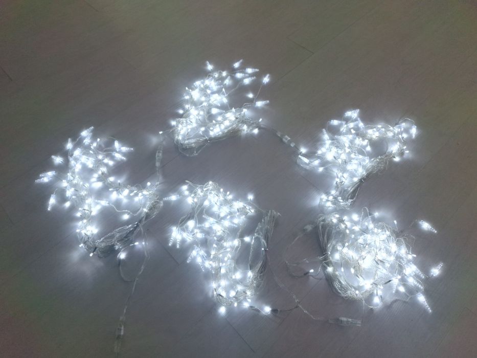 Lampki świąteczne sople 20 metrów