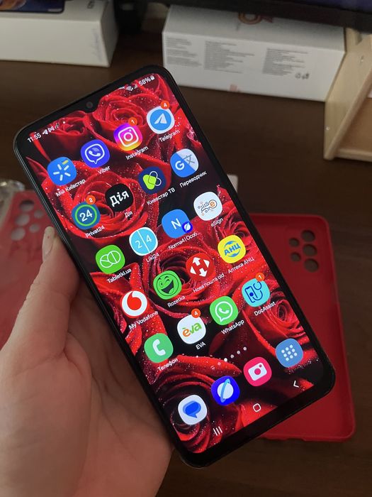 Samsung galaxy a23 128 gb 2 чохла годинник galaxy active 2 в подарунок в ідеалі