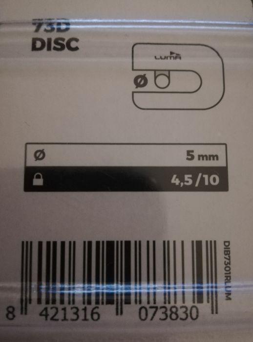NOVO - Cadeado de bloqueio de disco  (sem alarme) para motas ou scooters
