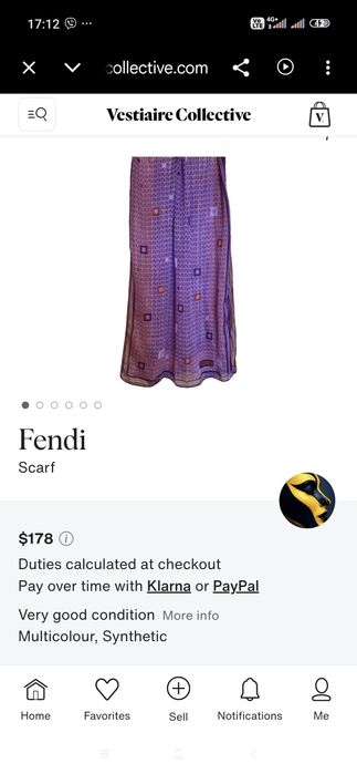 Fendi оригінальна хустинка