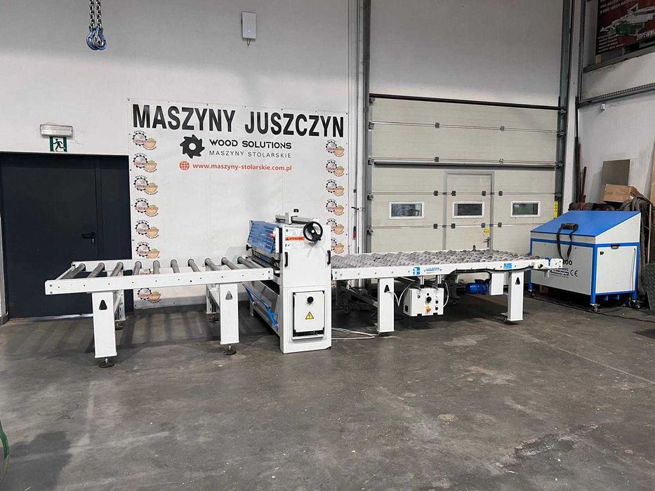 Walcowa nakładarka kleju OSAM S2R-1300 + stół talerzykowy OSMA TDM