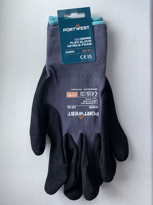 Рукавички робочі з частковим нітриловим покриттям Portwest A350