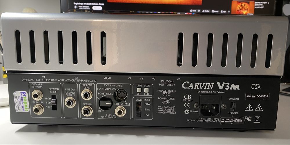 Carvin V3M amplificador guitarra