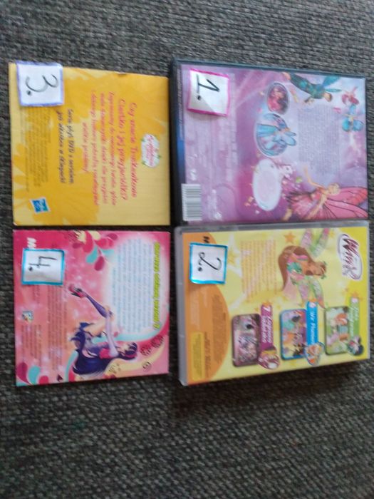 3 bajki Barbie Mariposa, winx-plyty filmy
