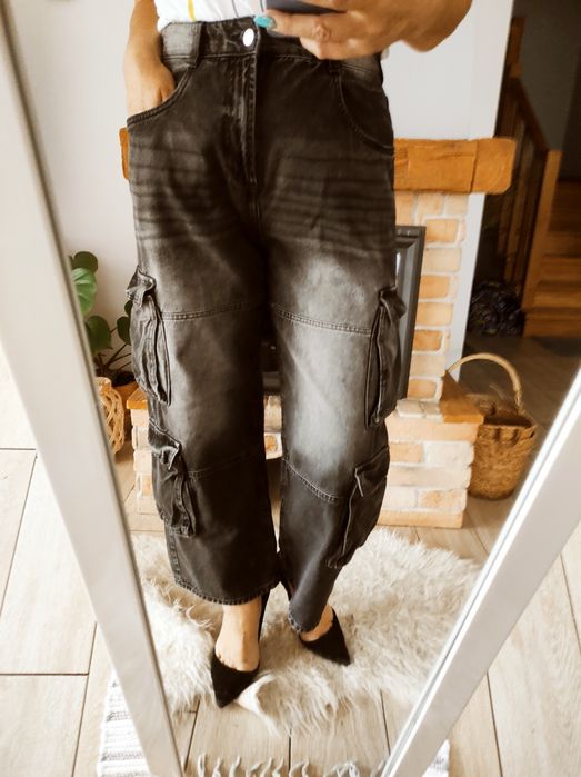 Hit sezonu Modne dżinsowe spodnie Baggy Bershka 346