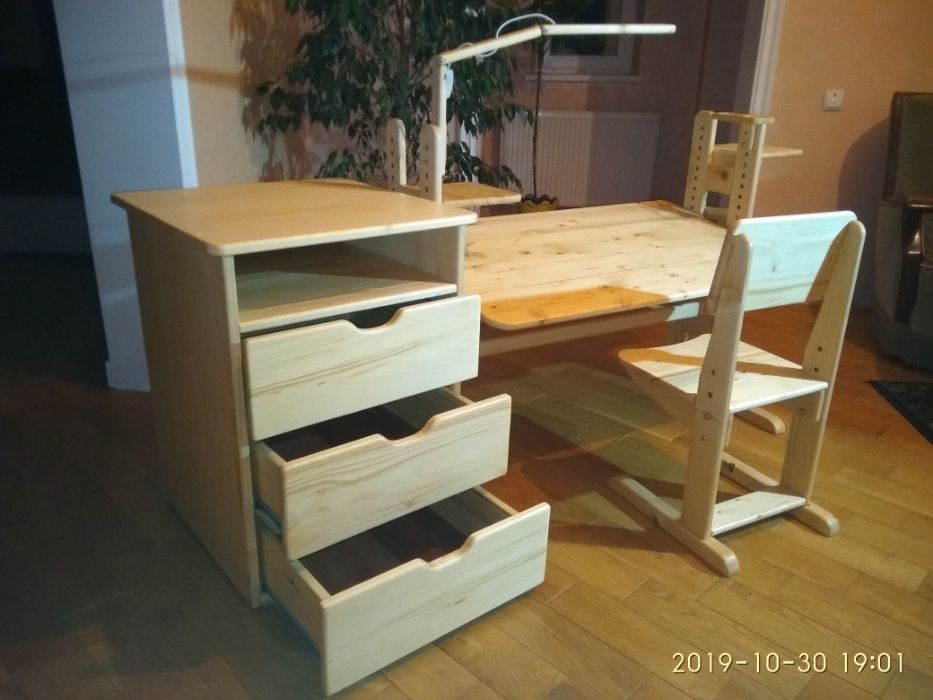 Парта з  натурального дерева
