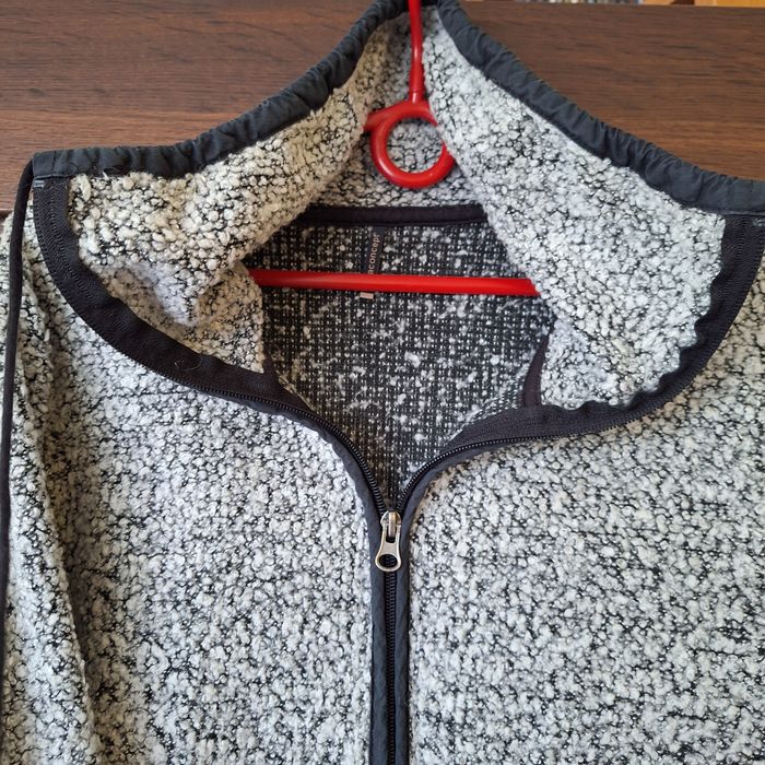 Bluza rozpinana damska szaro-czarna L