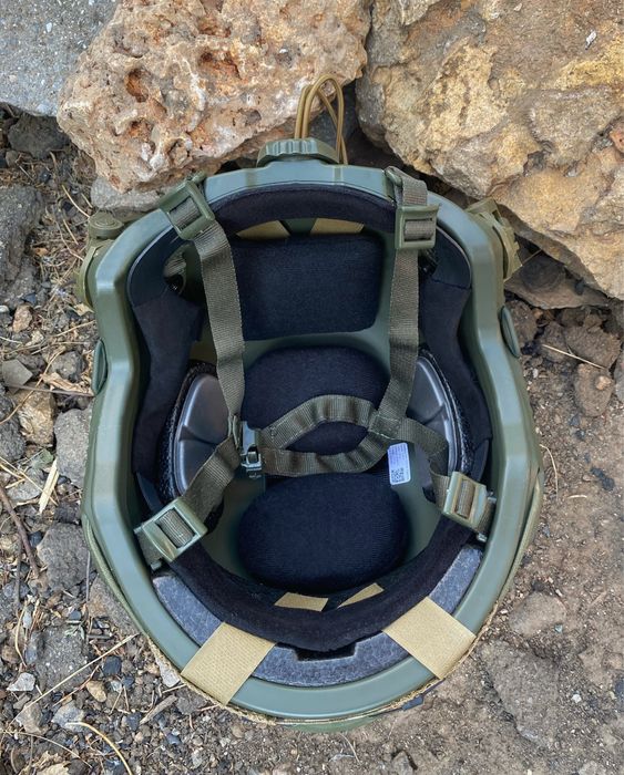 Шолом комплект тактичні навушники Fast IIIA