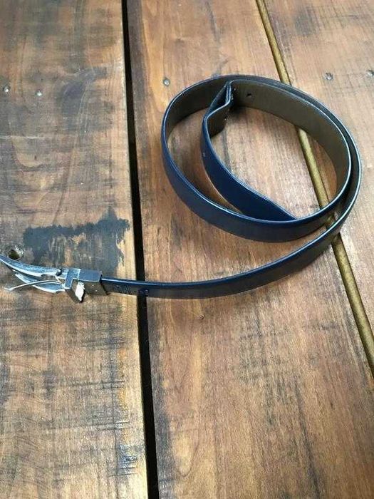 Мужской пояс (ремень) оригинал сине-коричневый