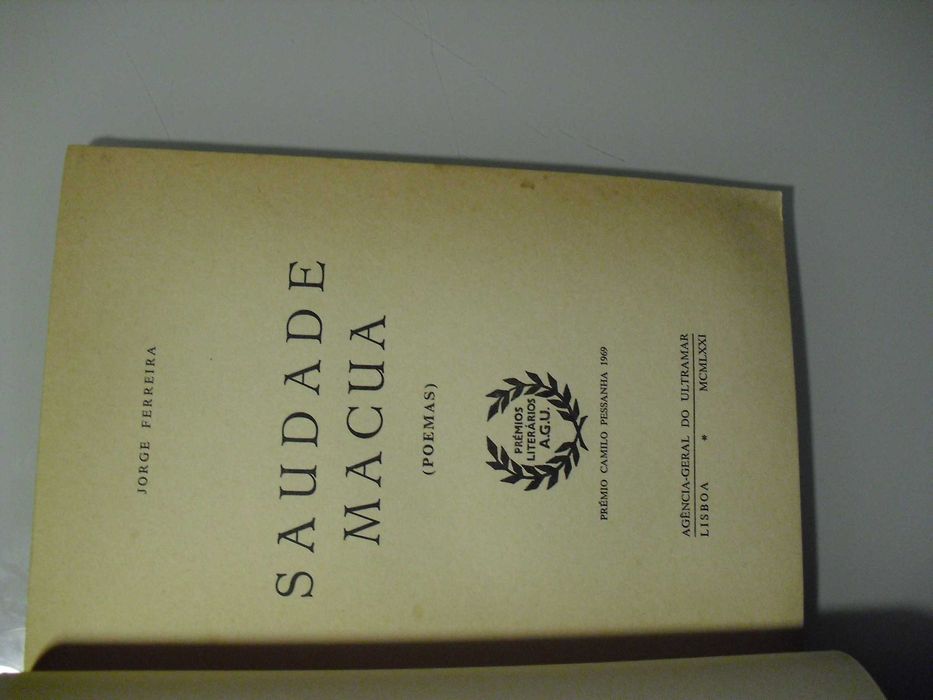 Ferreira (Jorge);Saudade Macua