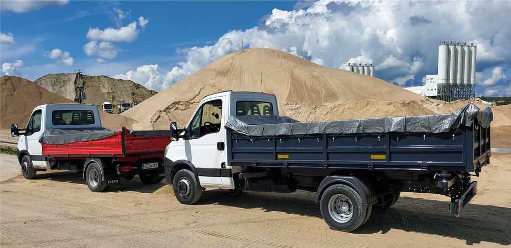 Piasek żwir ziemia tłuczeń gruz budowlany suchy beton TRANSPORT